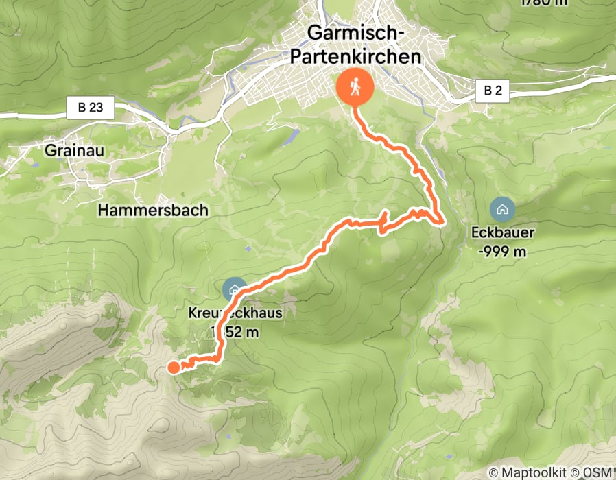 Karte der Tour