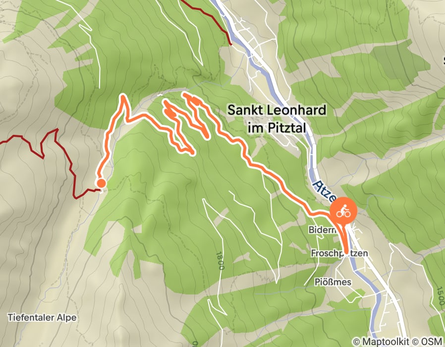 Karte der Tour