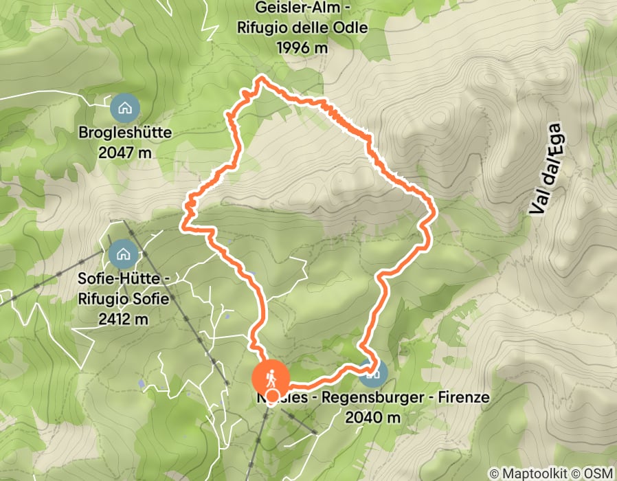 Karte der Tour