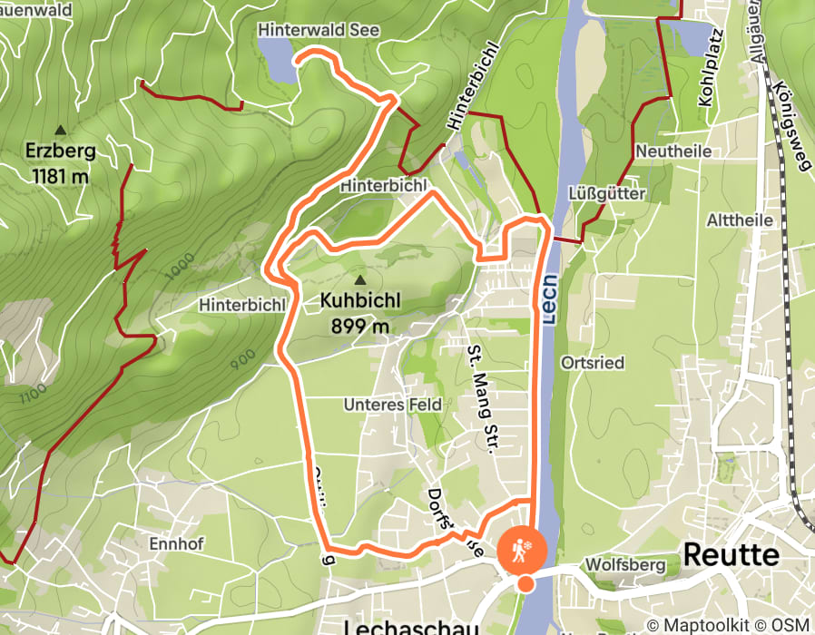 Karte der Tour