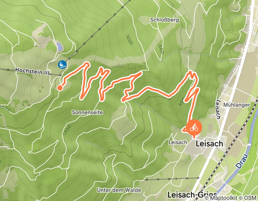 Karte der Tour