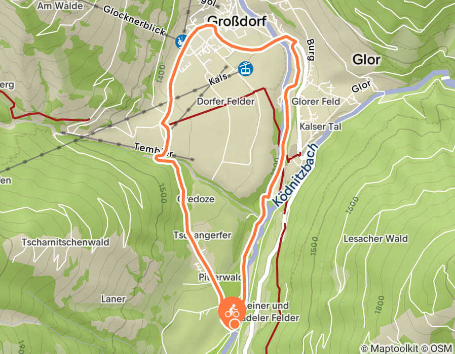 Karte der Tour