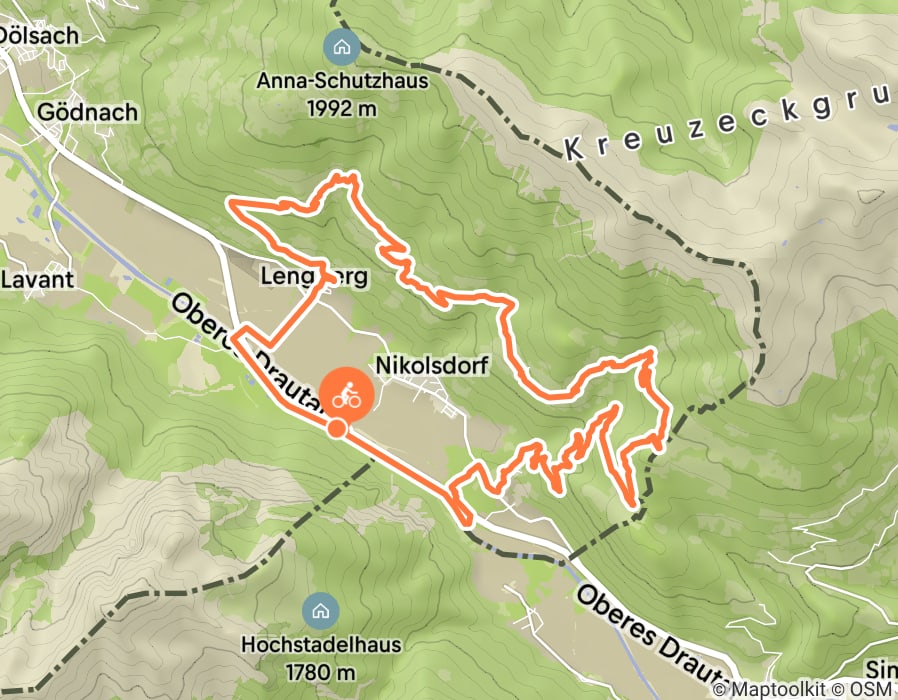 Karte der Tour