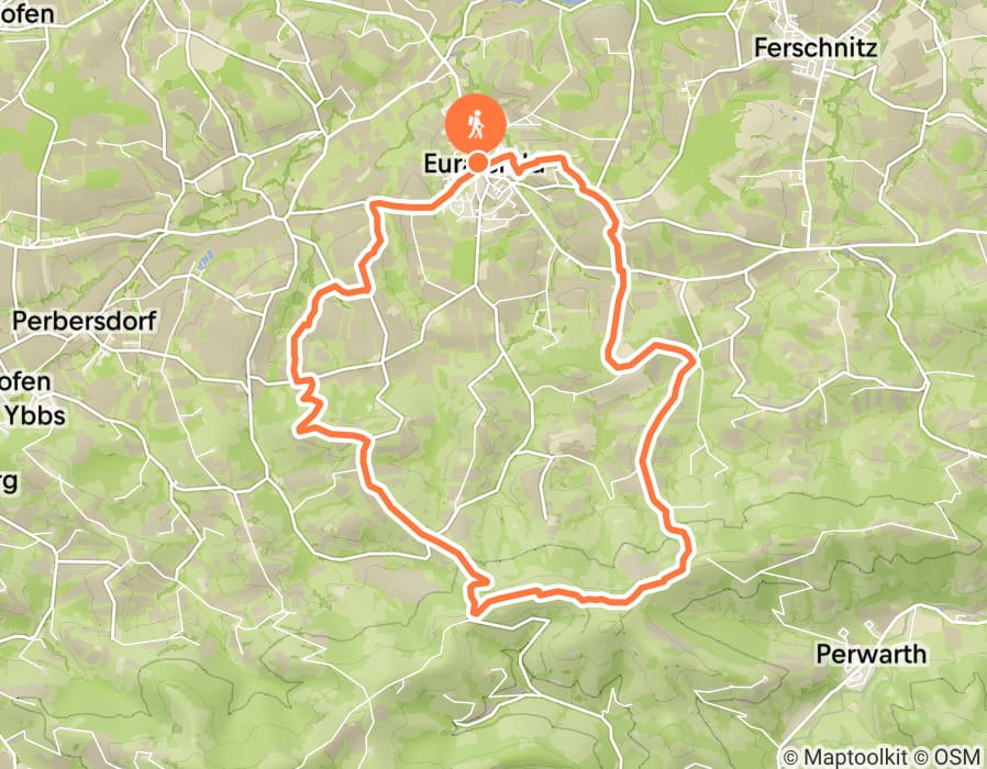 Karte der Tour