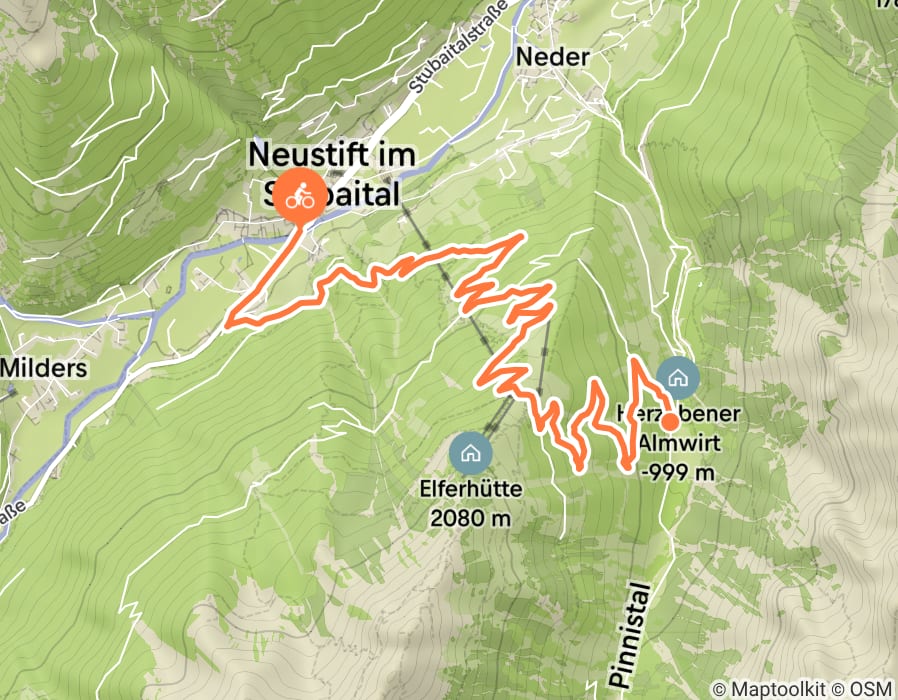 Karte der Tour