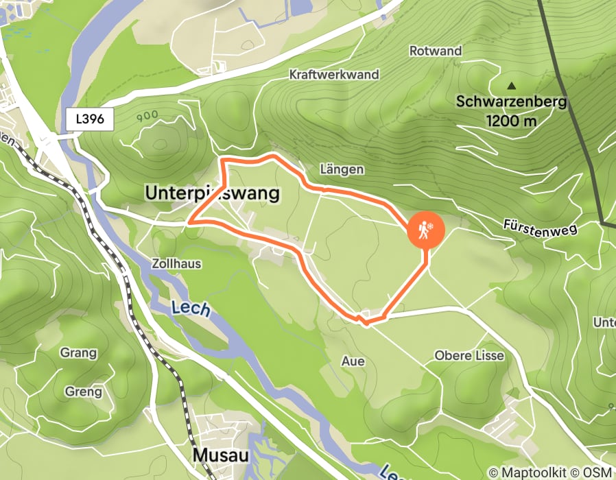 Karte der Tour