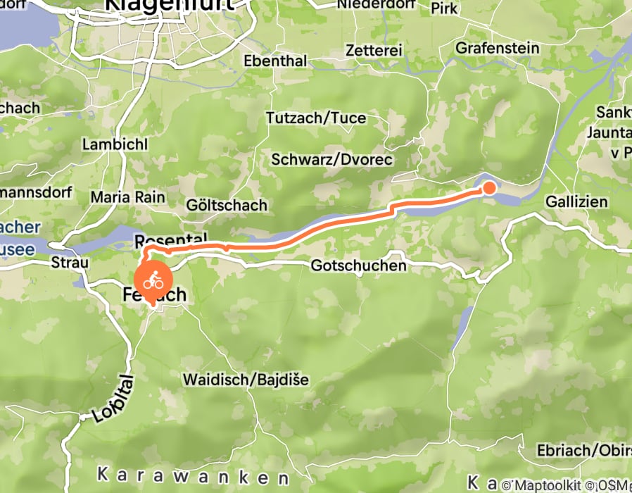 Karte der Tour
