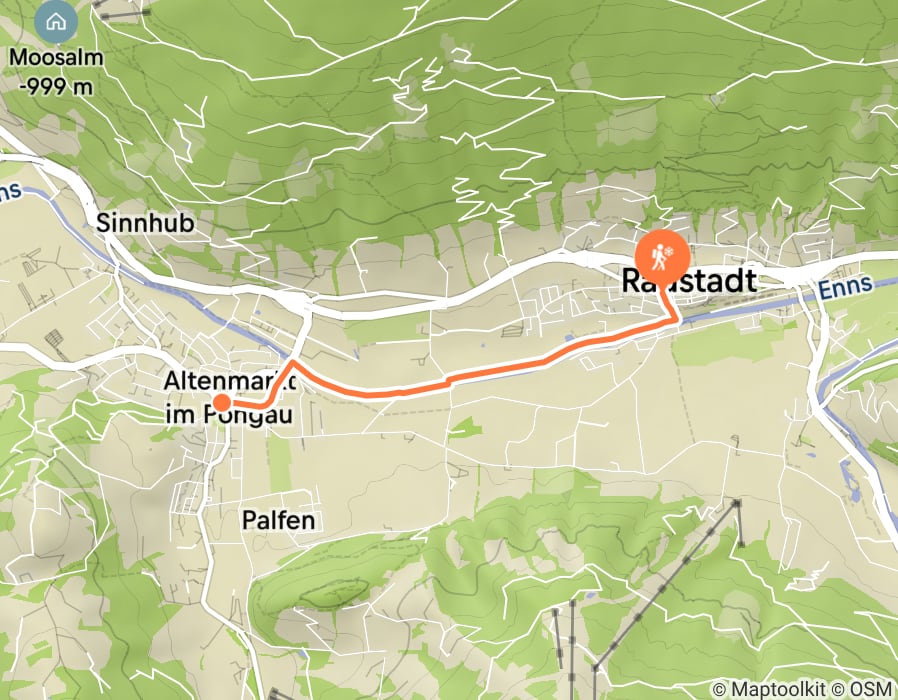 Karte der Tour