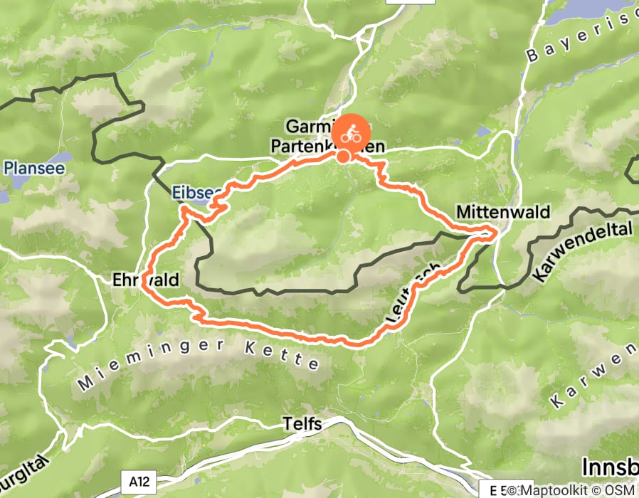 Karte der Tour