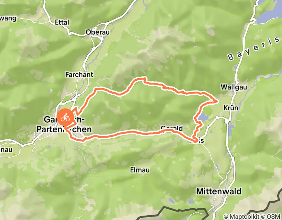 Karte der Tour