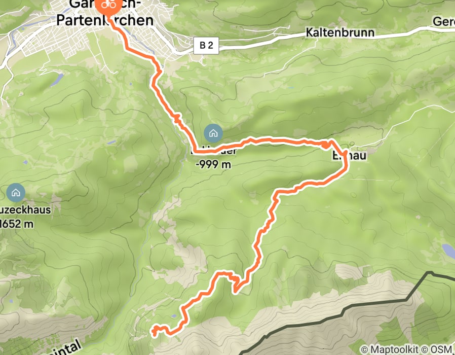 Karte der Tour