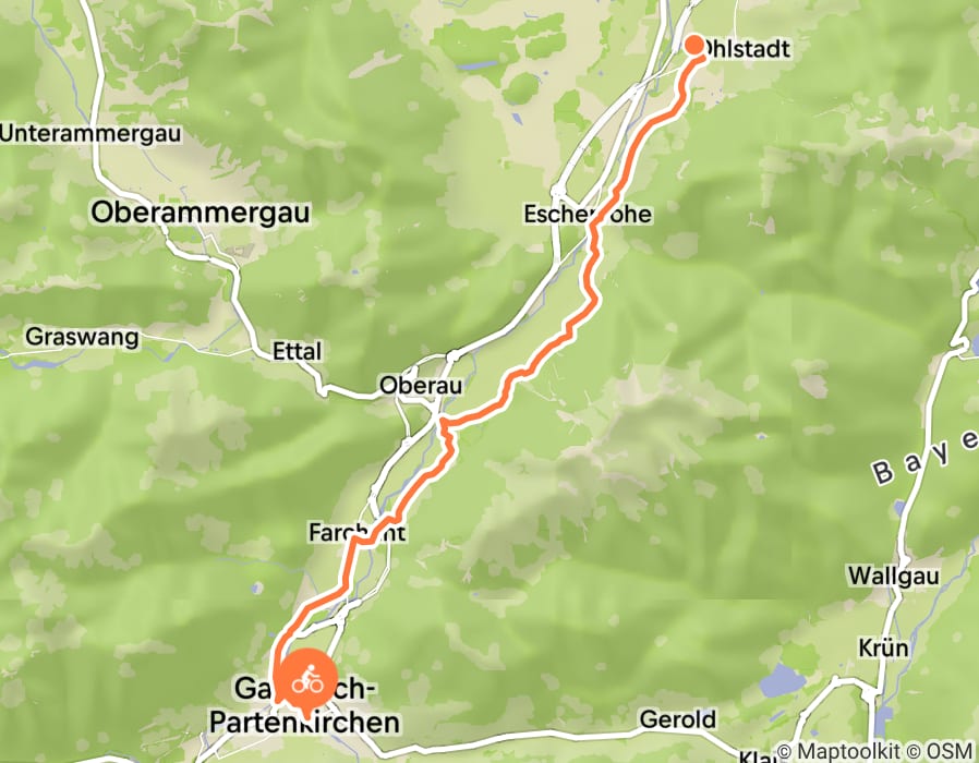 Karte der Tour