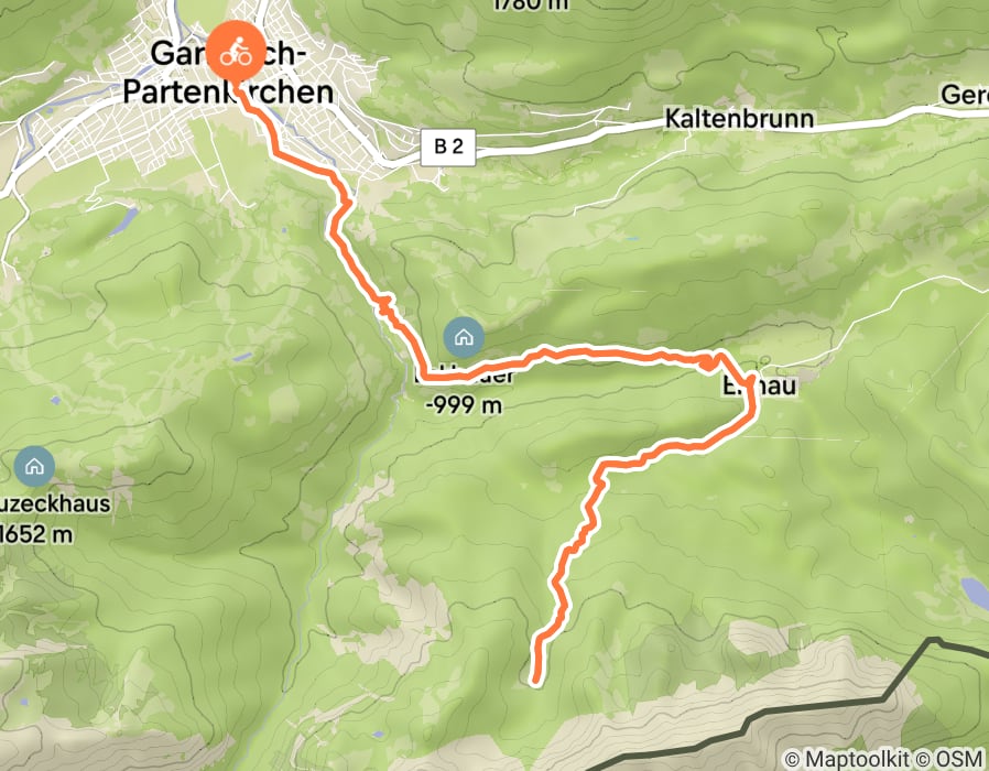 Karte der Tour