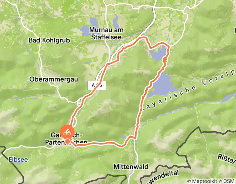 Karte der Tour