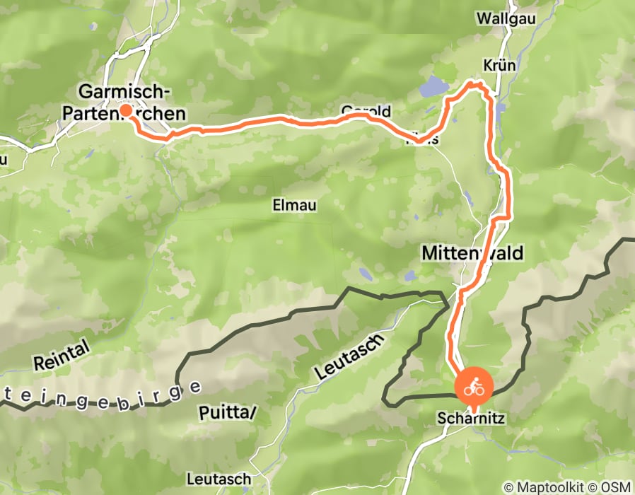 Karte der Tour