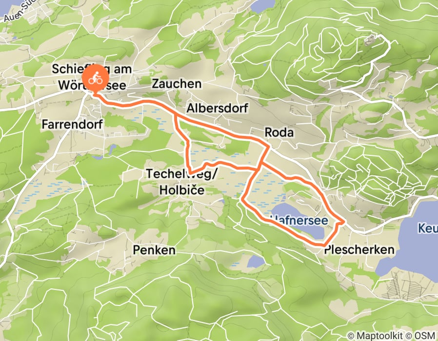 Karte der Tour