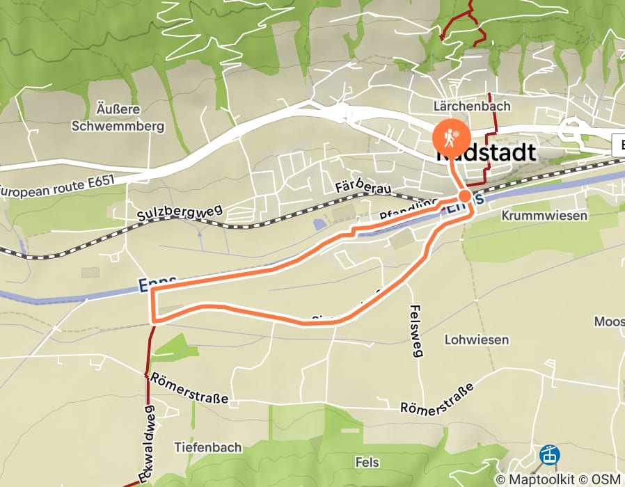 Karte der Tour