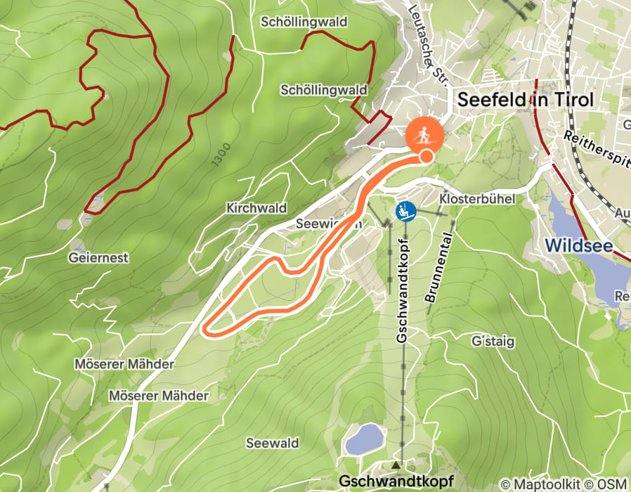 Karte der Tour