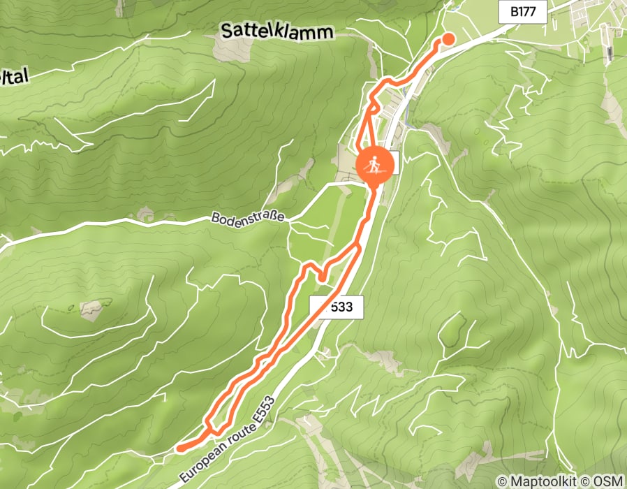 Karte der Tour