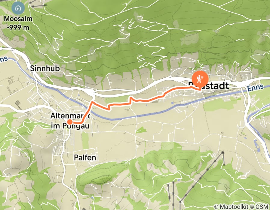Karte der Tour