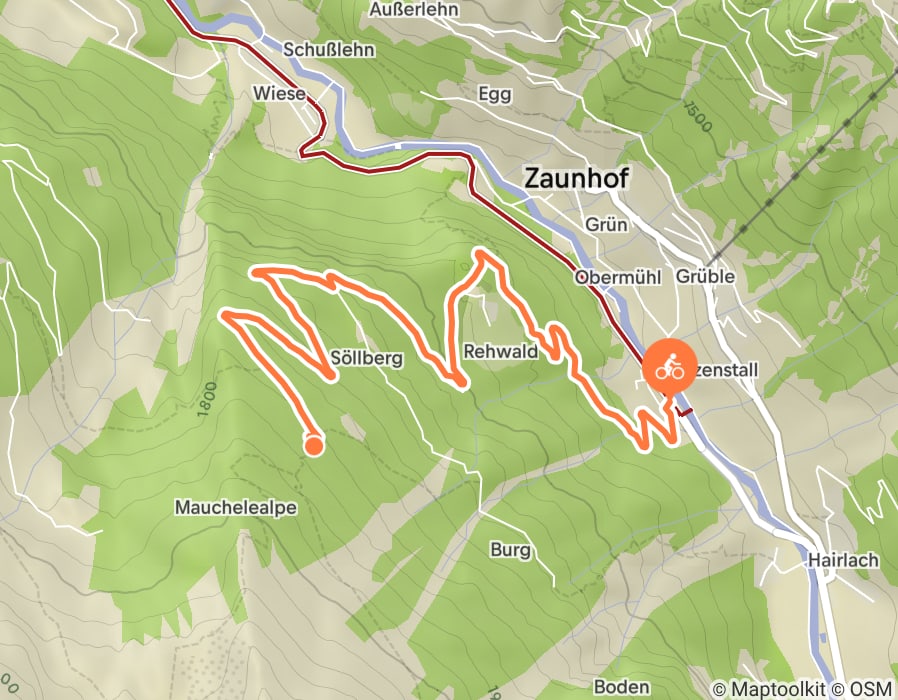 Karte der Tour