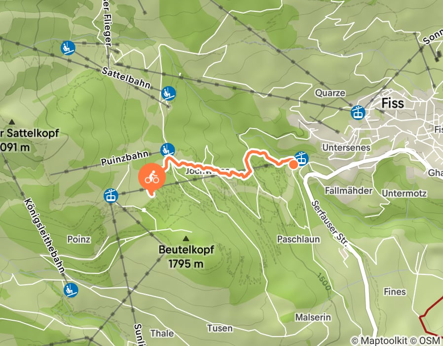 Karte der Tour