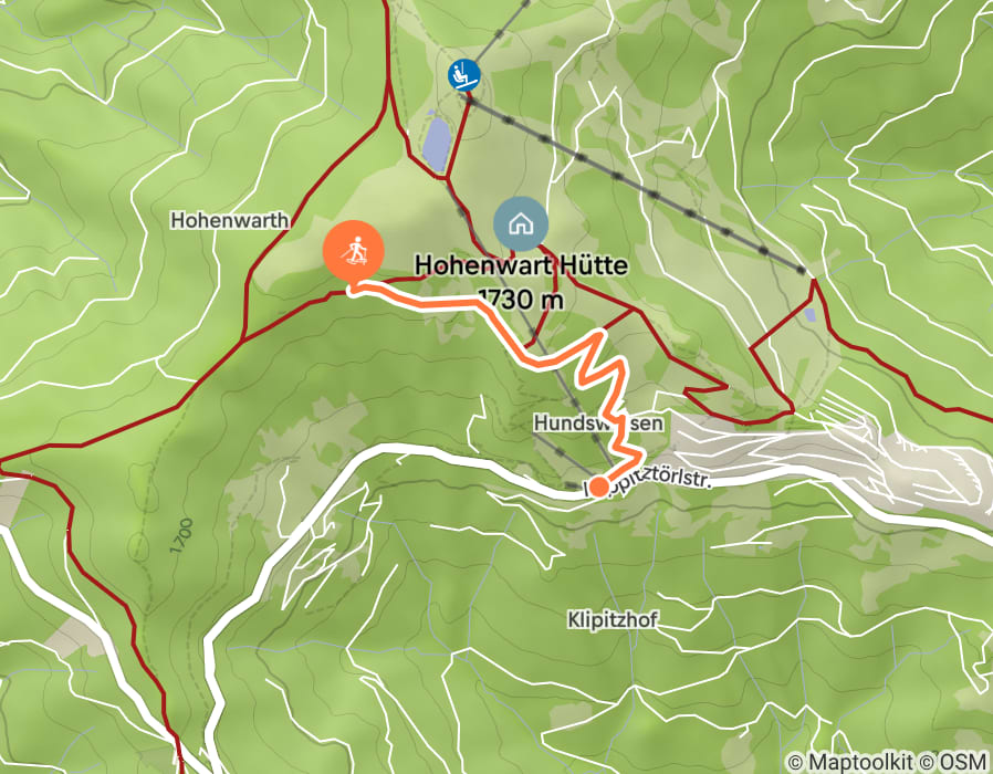 Karte der Tour