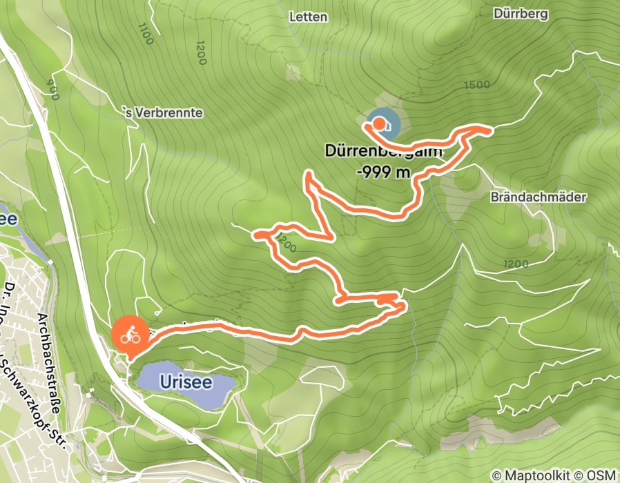 Karte der Tour