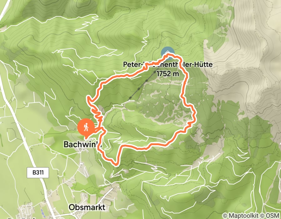 Karte der Tour