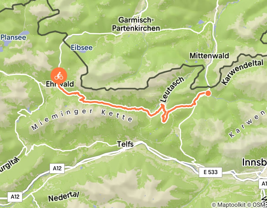 Karte der Tour