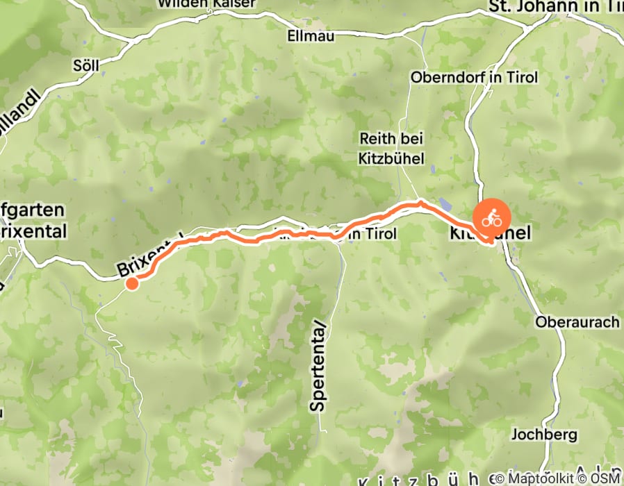 Karte der Tour