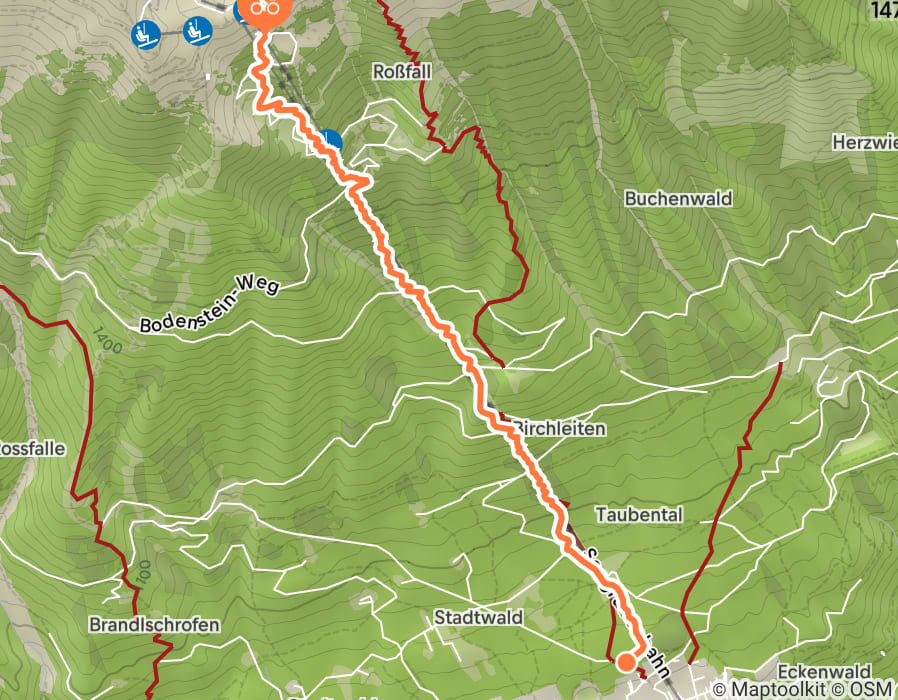 Karte der Tour