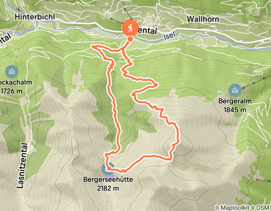 Karte der Tour