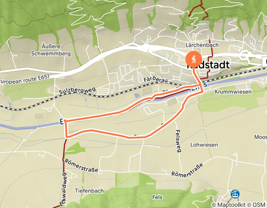 Karte der Tour