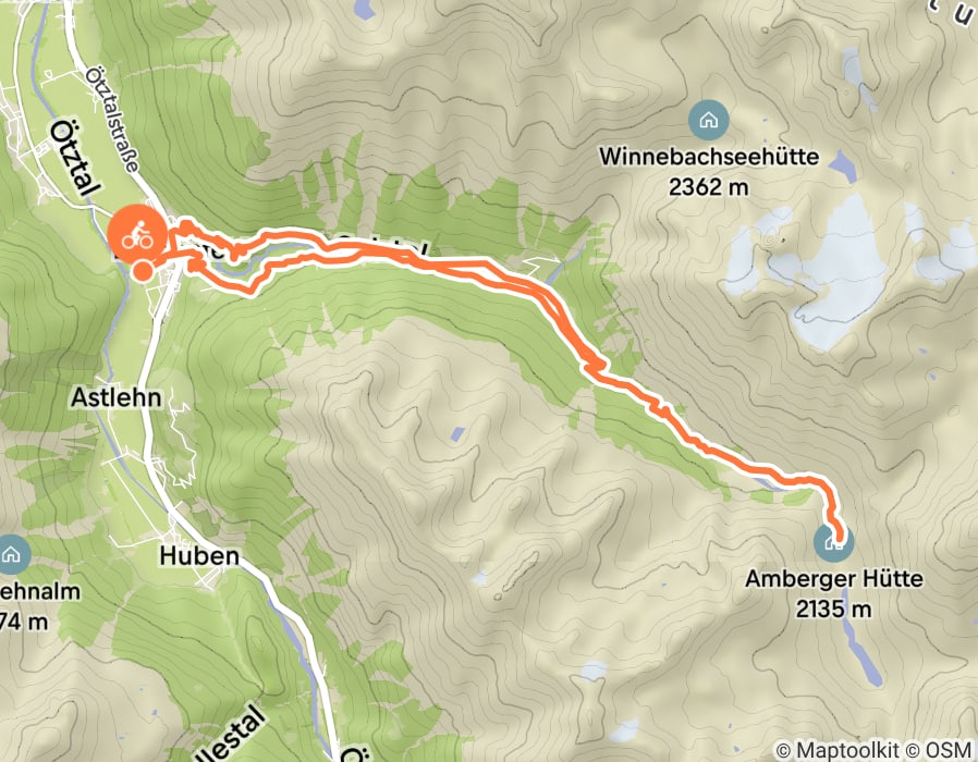 Karte der Tour