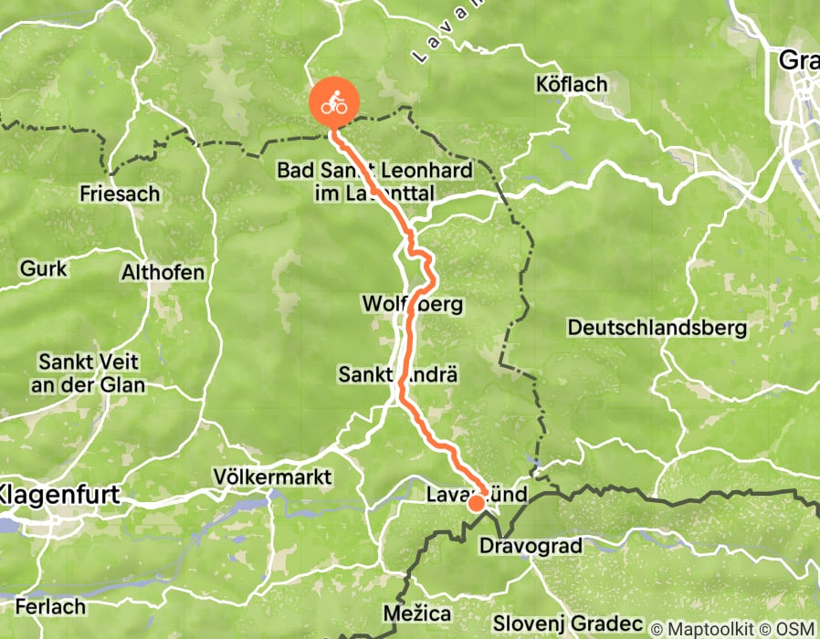 Karte der Tour