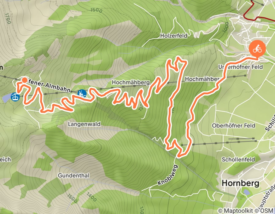 Karte der Tour