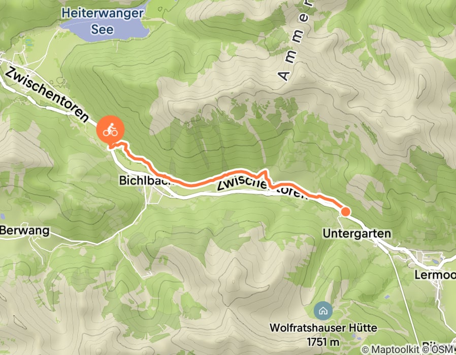 Karte der Tour