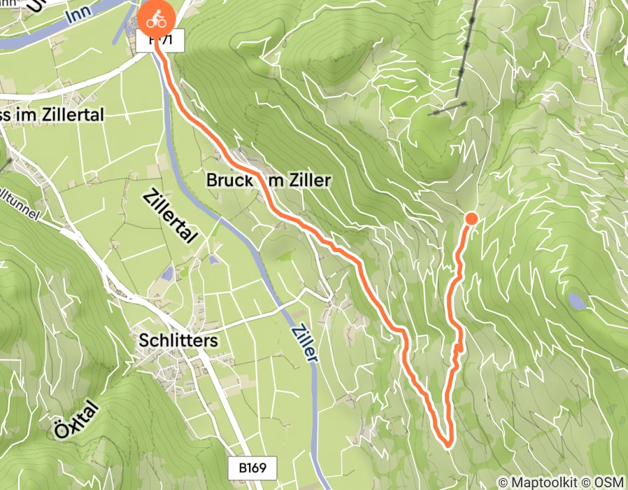 Karte der Tour
