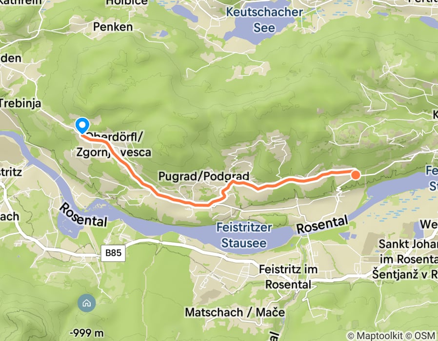 Karte der Tour