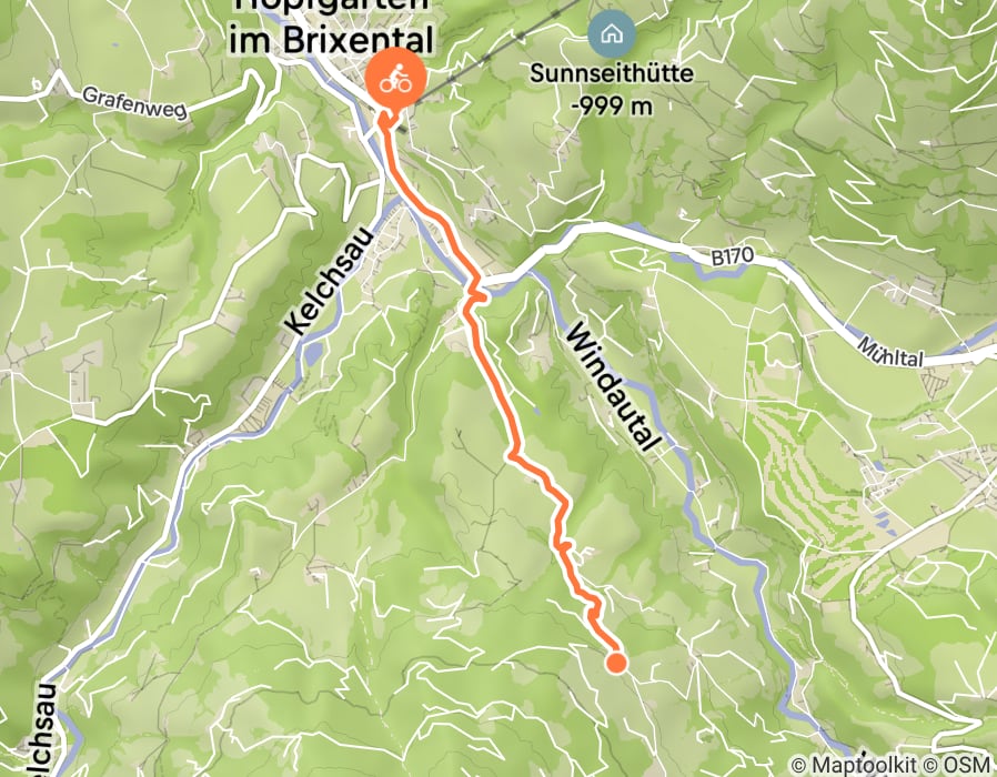 Karte der Tour