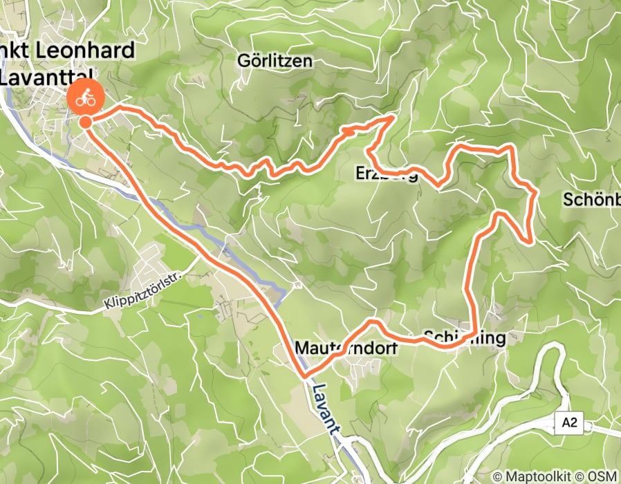 Karte der Tour