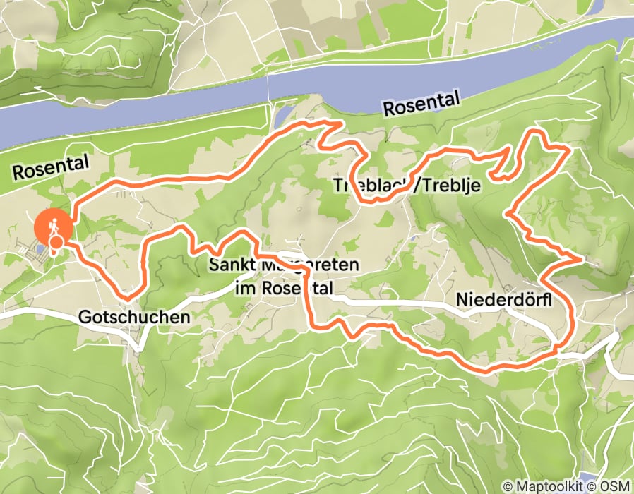 Karte der Tour
