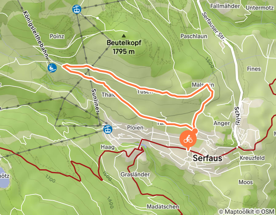 Karte der Tour