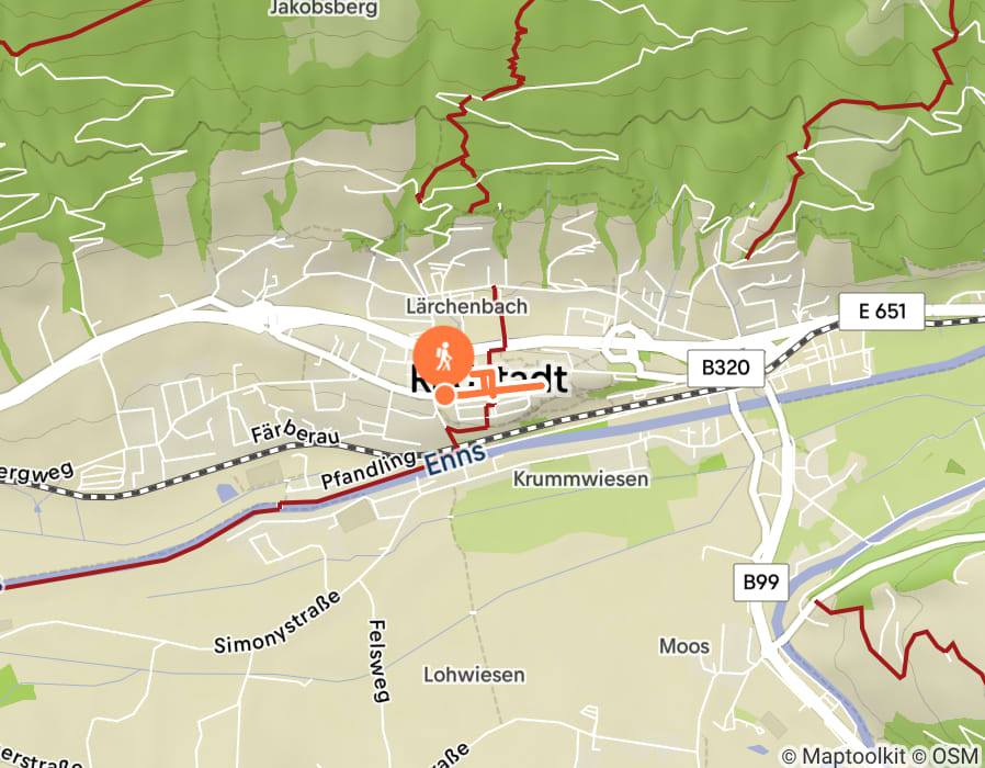 Karte der Tour