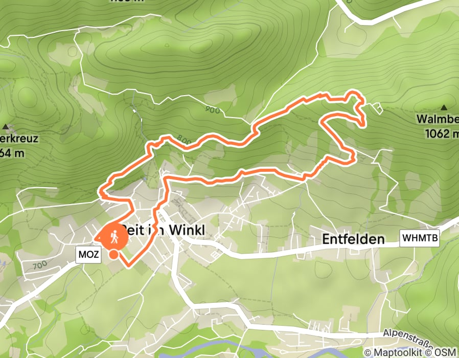 Karte der Tour