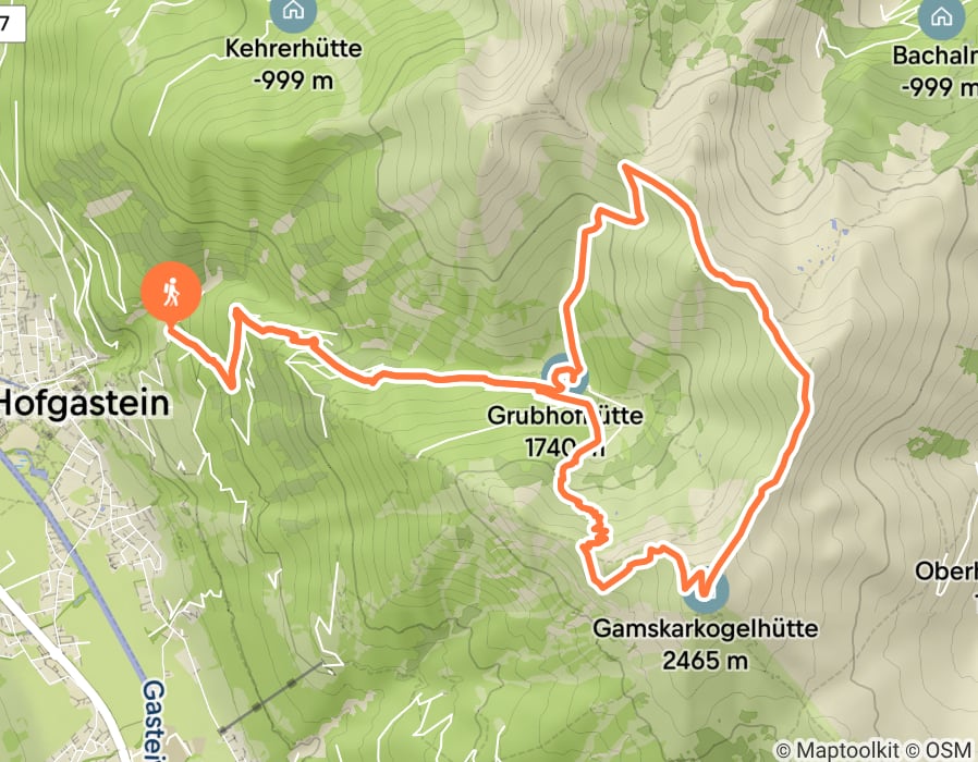 Karte der Tour