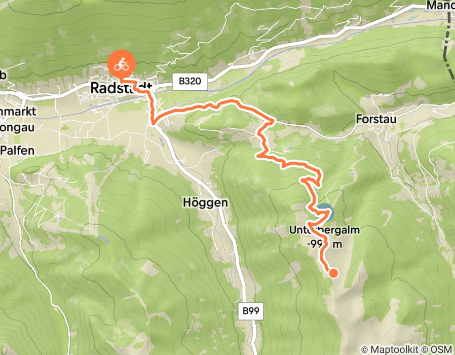 Karte der Tour