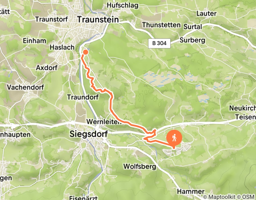 Karte der Tour