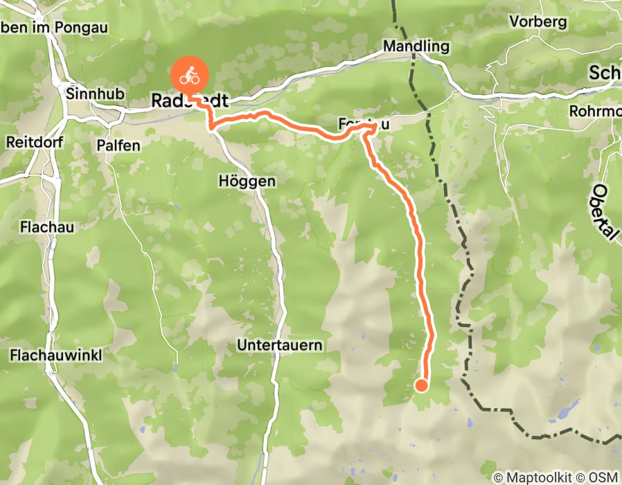 Karte der Tour